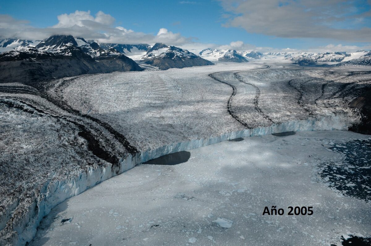 Glaciar Columbia, en Alaska, en el año 2005. james balog/N. geographic