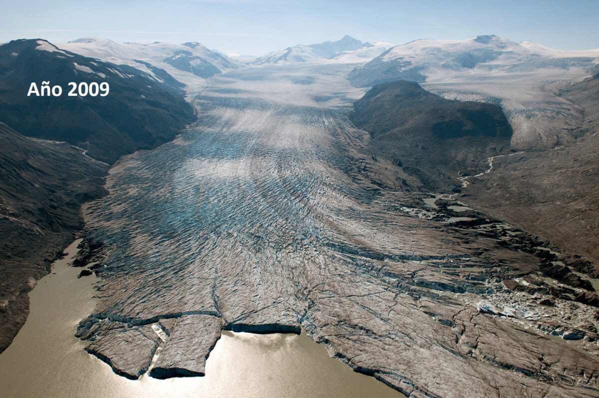 Glaciar Bridge, en Canadá, en el año 2009. james balog/ n. geographic