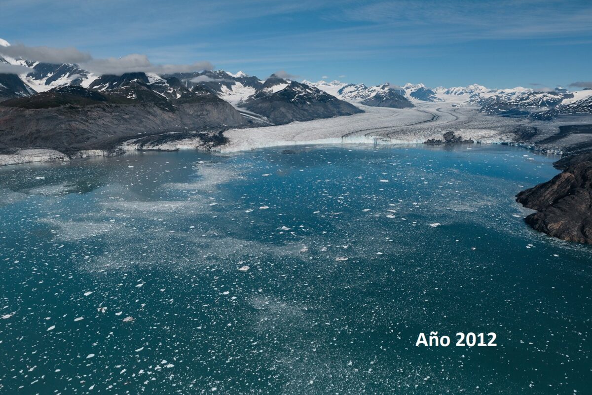 Situación del mismo glaciar en 2012. j. balog/n. g