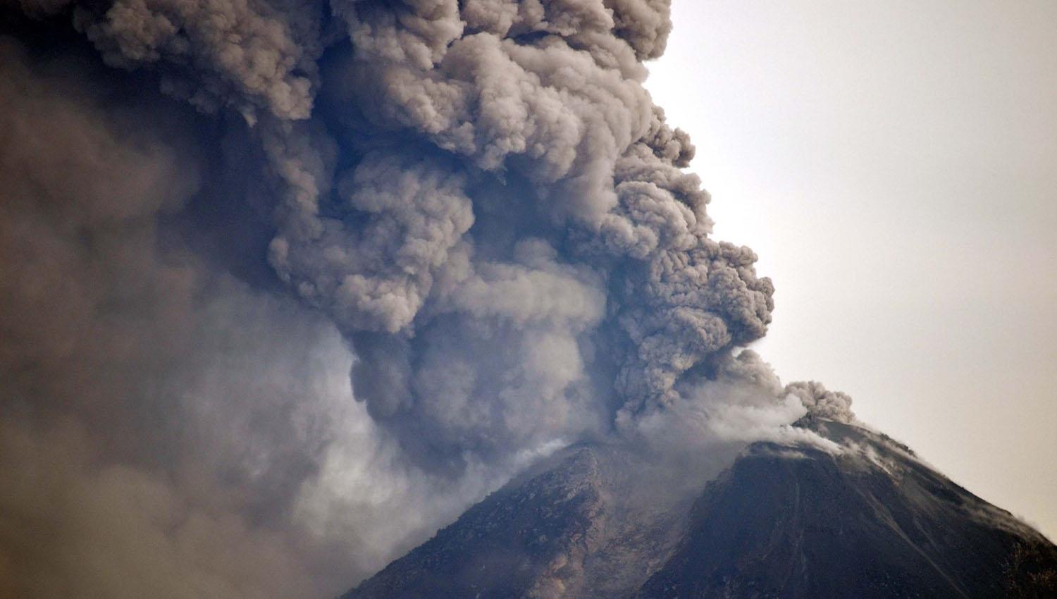 mayor erupción volcánica